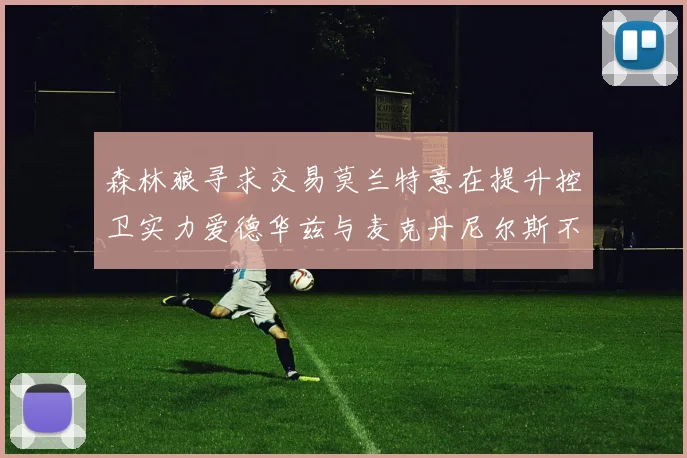 森林狼寻求交易莫兰特意在提升控卫实力爱德华兹与麦克丹尼尔斯不在交易名单内