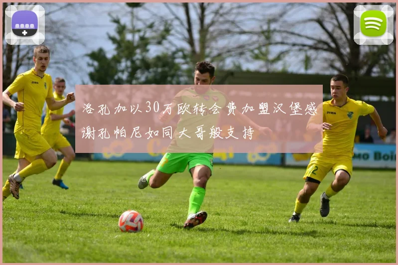洛孔加以30万欧转会费加盟汉堡感谢孔帕尼如同大哥般支持